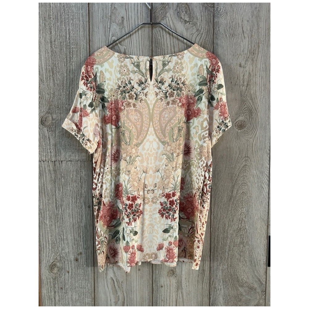 Soft Surroundings large Cusambo leopard Floral Pr… - image 3